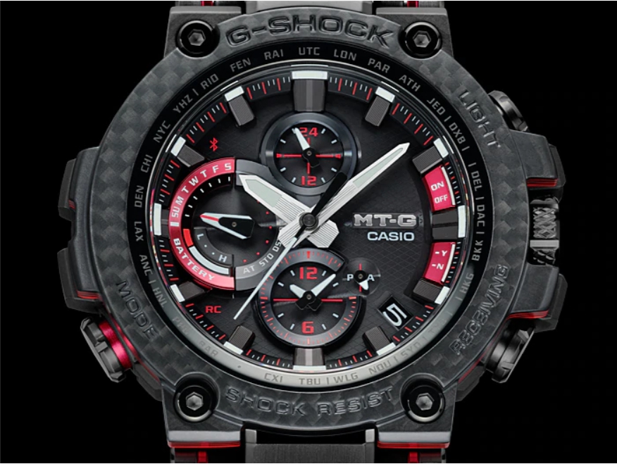 CASIO G-SHOCK นาฬิกาข้อมือ นาฬิกากันน้ำ นาฬิกาของแท้ ประกันศูนย์ CMG 1 ปี รุ่น MTG-B1000XBD-1A นาฬิกาสีดำ