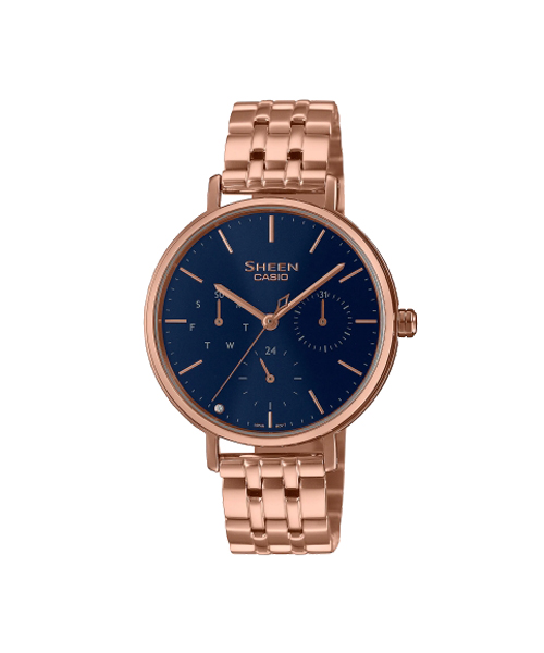 CASIO CASIO SHEEN นาฬิกาข้อมือ นาฬิกากันน้ำ นาฬิกาของแท้ ประกันศูนย์ CMG 1 ปี รุ่น SHE-4539FGM-9A นาฬิกาสีทอง SHE-4541PG-2A นาฬิกาสีชมพู