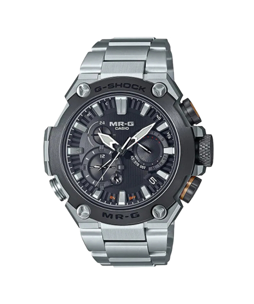 CASIO G-SHOCK นาฬิกาข้อมือ นาฬิกากันน้ำ นาฬิกาของแท้ ประกันศูนย์ CMG 1 ปี รุ่น MRG-B2000D-1A นาฬิกาสีเงิน