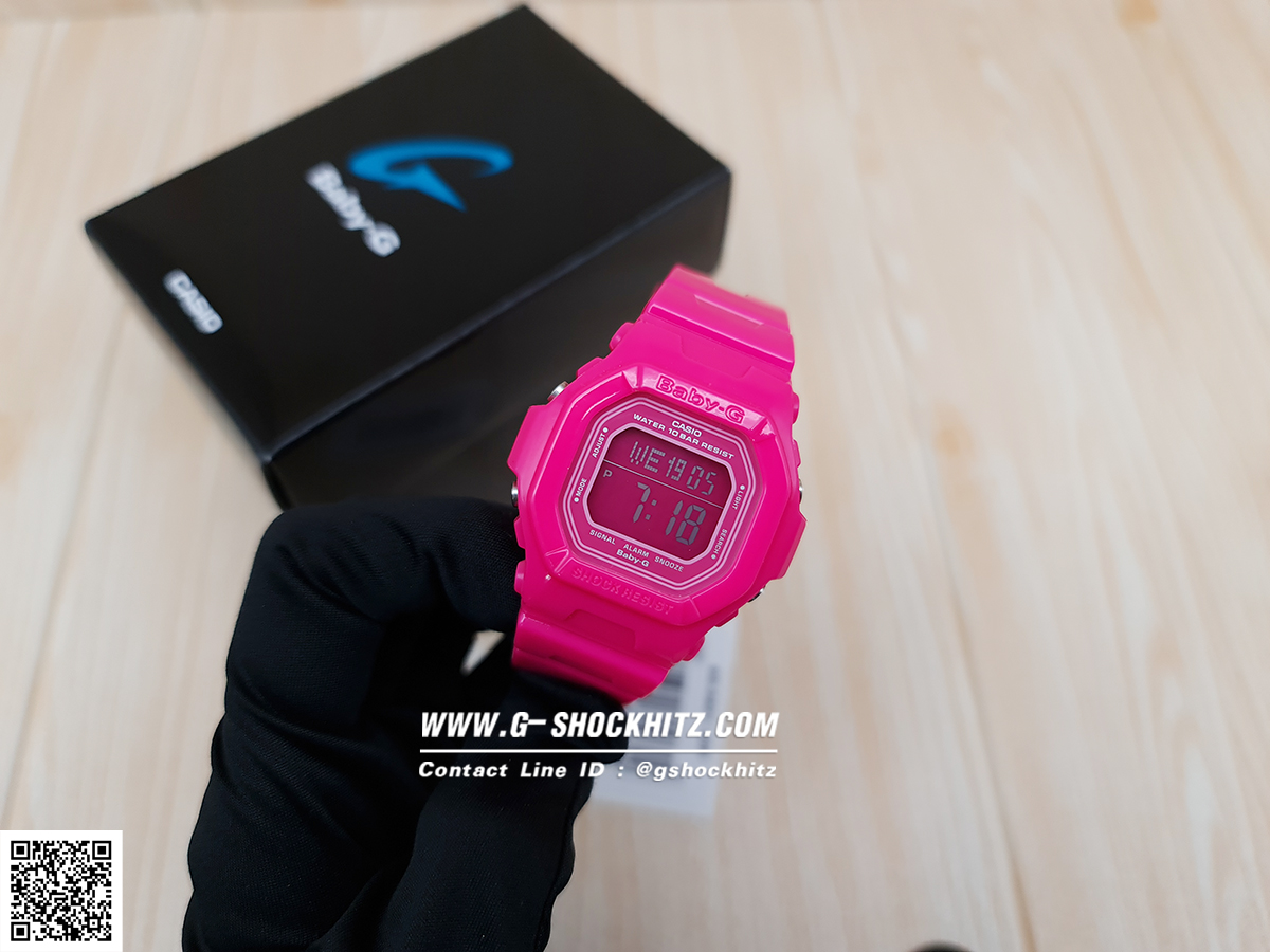 CASIO MID YEAR SALE BABY-G พร้อมส่ง นาฬิกาข้อมือ นาฬิกากันน้ำ นาฬิกาของแท้ ประกันศูนย์ CMG 1 ปี รุ่น BG-5601-4 นาฬิกาสีชมพู