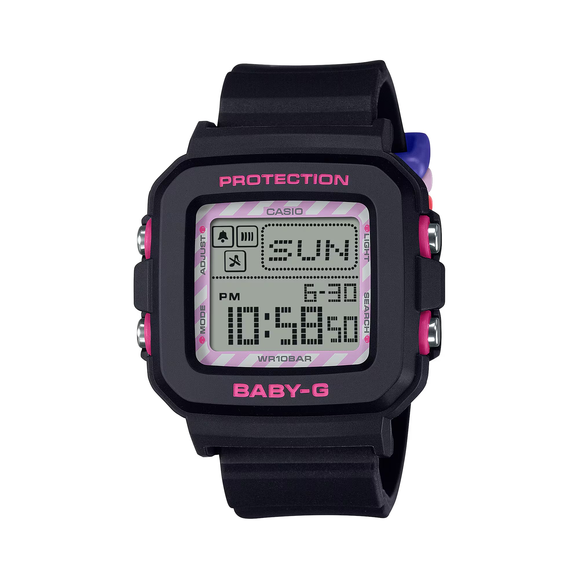 CASIO MID YEAR SALE BABY-G พร้อมส่ง นาฬิกาข้อมือ นาฬิกากันน้ำ นาฬิกาของแท้ ประกันศูนย์ CMG 1 ปี รุ่น BGD-10KKM-1 นาฬิกาสีดำ