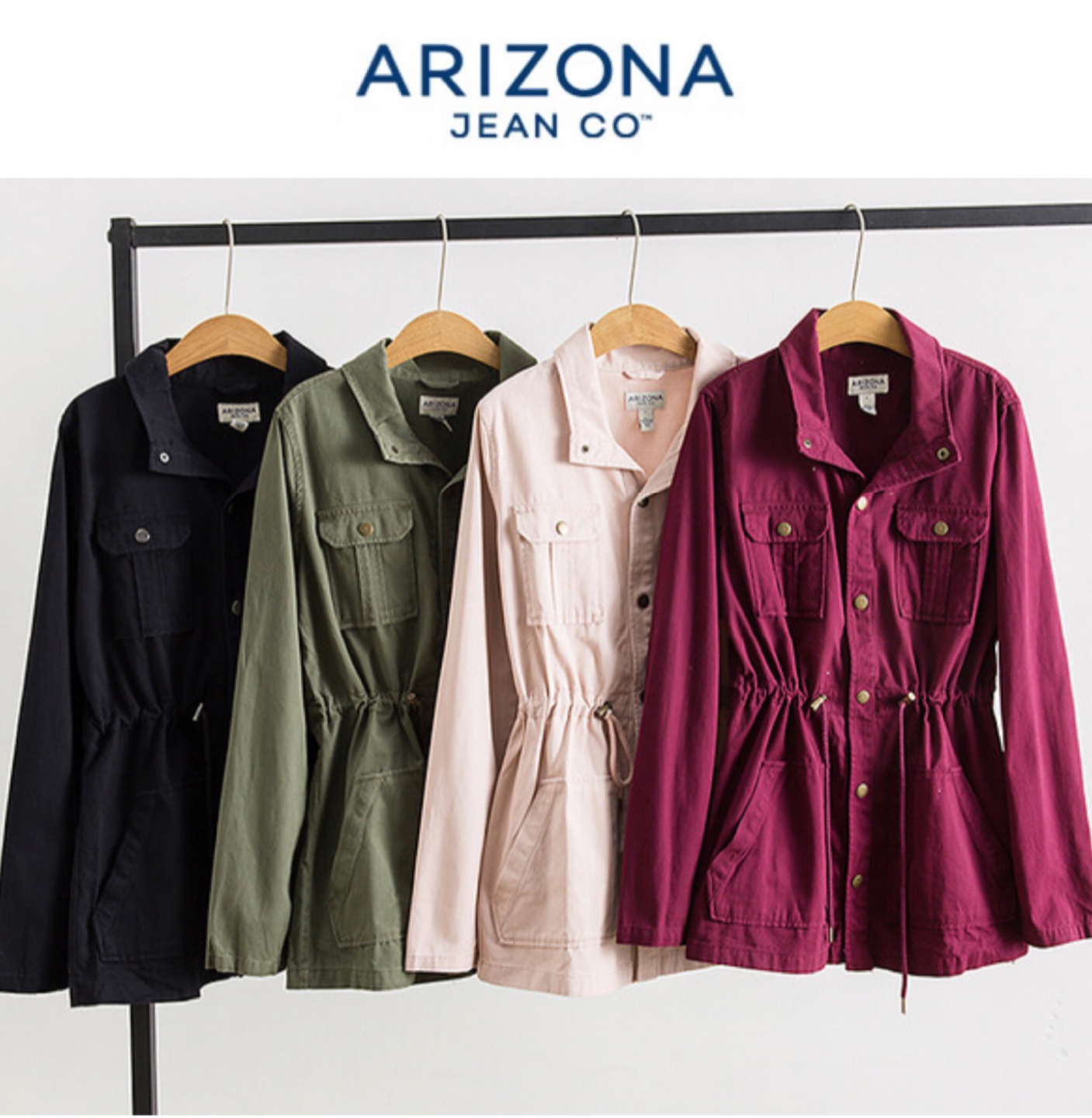 Arizona Jean co เสื้อทหาร เสื้อฮู้ดเขียวทหาร เสื้อนอกแนวทหาร แพทเทินสวย เท่ห์มาก แบรนด์ ARIZONA JEAN CO คะ Size S/M/L/XL สำเนา สำเนา เขียว