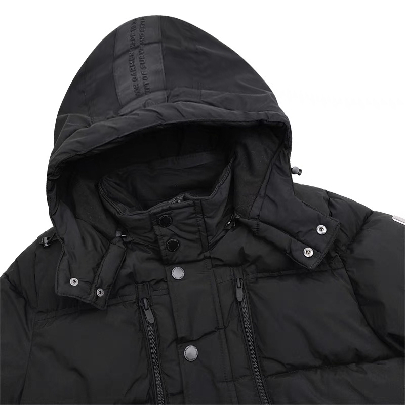 เสื้อกันหนาว เสื้อฮู้ดเฟอร์ บุนวมอุ่น สีขาว แบรนด์ SMOG (padded puffer coat ขาว