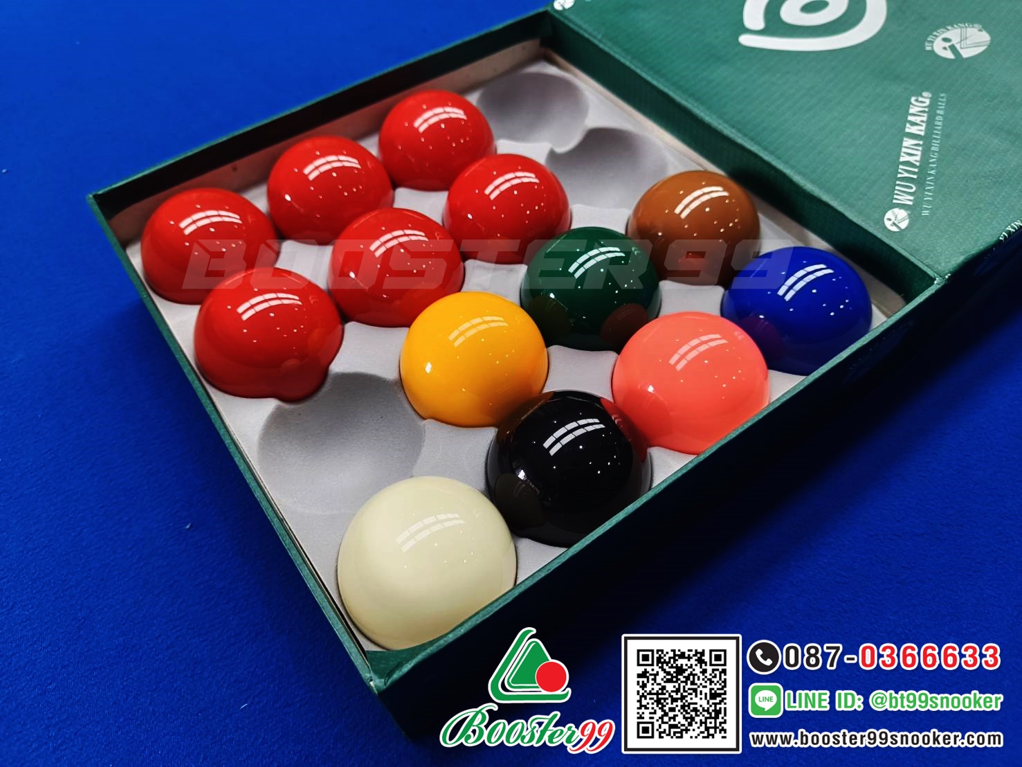 ลูกสนุกเกอร์ 6แดง ขนาดมาตรฐาน 52.5มิล คุณภาพ 3A / 4A (ราคาต่อ 1ชุด-13ลูก)