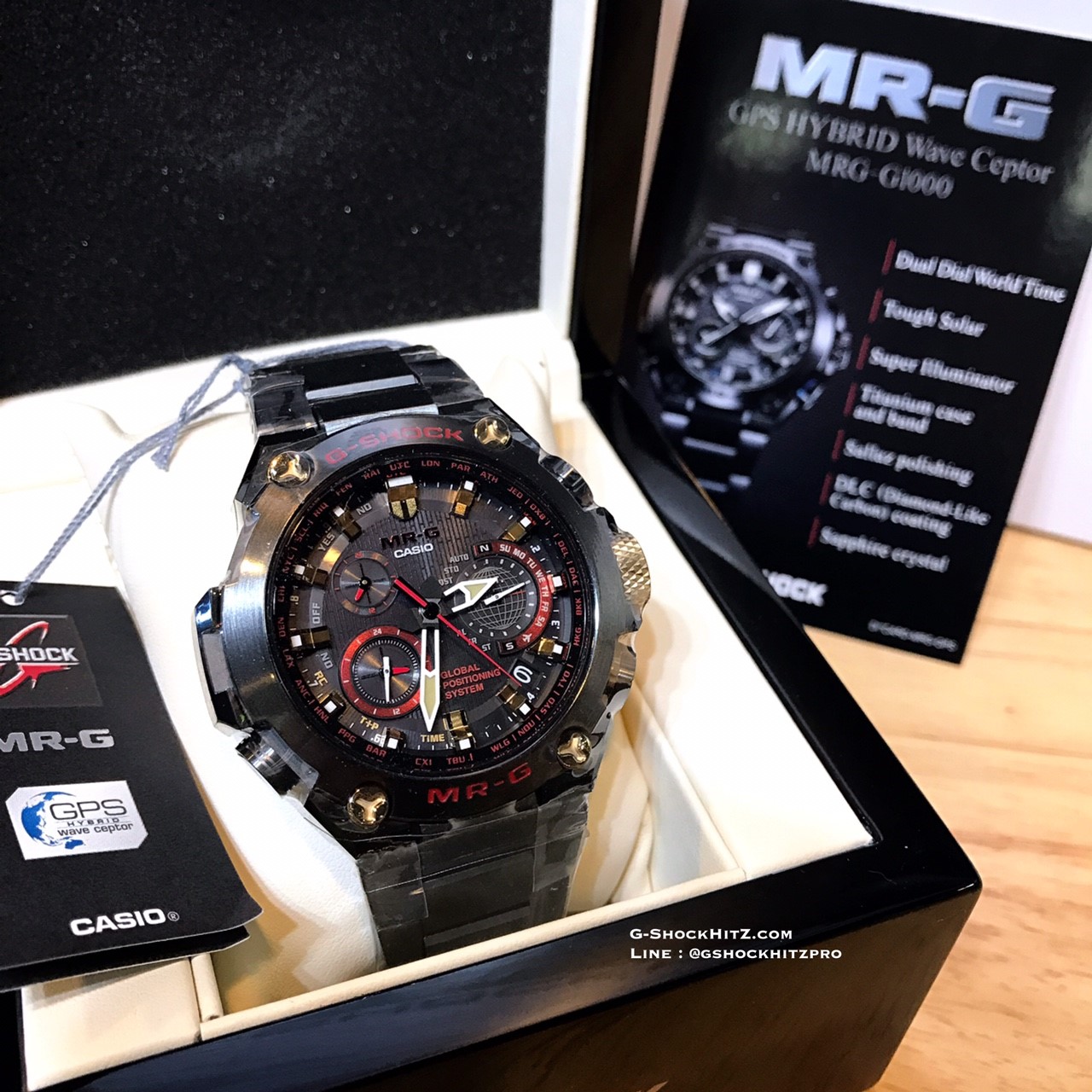 CASIO MID YEAR SALE G-SHOCK พร้อมส่ง นาฬิกาข้อมือ นาฬิกากันน้ำ นาฬิกาของแท้ ประกันศูนย์ CMG 1 ปี รุ่น MRG-G1000B-1A4 นาฬิกาสีดำ