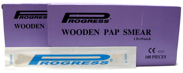 ไม้ PAP SMEAR แบบ Sterile ยี่ห้อ Progress กล่องละ 100 อัน