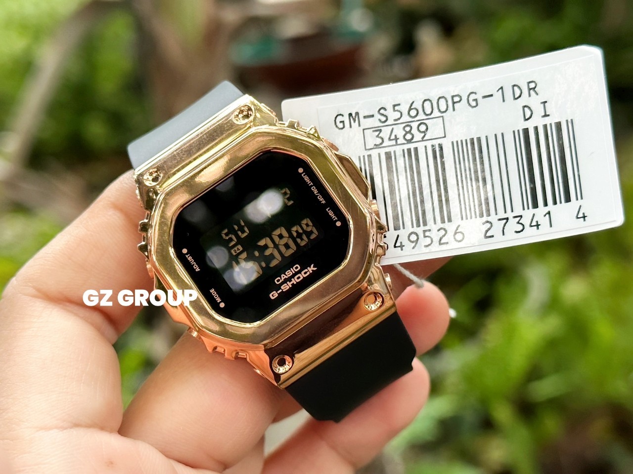 CASIO MID YEAR SALE G-SHOCK พร้อมส่ง นาฬิกาข้อมือ นาฬิกากันน้ำ นาฬิกาของแท้ ประกันศูนย์ CMG 1 ปี รุ่น GM-S5600PG-1 นาฬิกาสีดำ