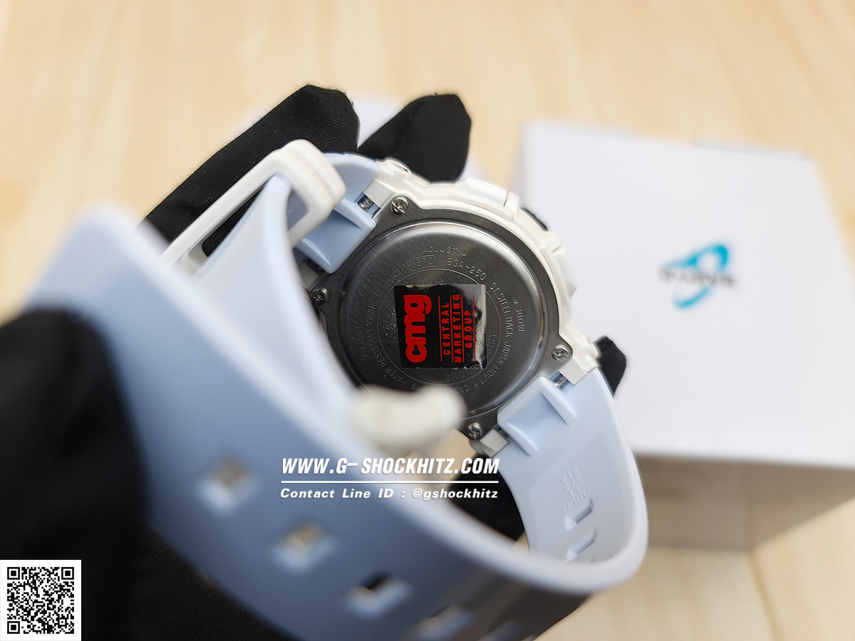 CASIO BABY-G นาฬิกาข้อมือ นาฬิกากันน้ำ นาฬิกาของแท้ ประกันศูนย์ CMG 1 ปี รุ่น BGA-250-7A3 นาฬิกาสีขาว