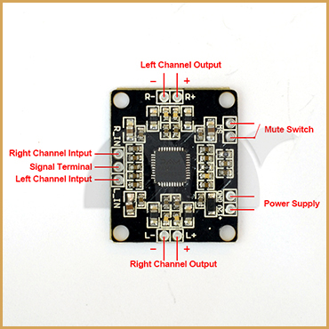 Mini Hi-Fi PAM8610 2X10W Dual Channel D Class Stereo Amplifier Board
