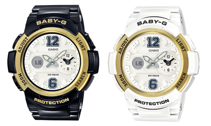 CASIO BABY-G นาฬิกาข้อมือ นาฬิกากันน้ำ นาฬิกาของแท้ ประกันศูนย์ CMG 1 ปี รุ่น BGA-210GGB-7B นาฬิกาสีขาว