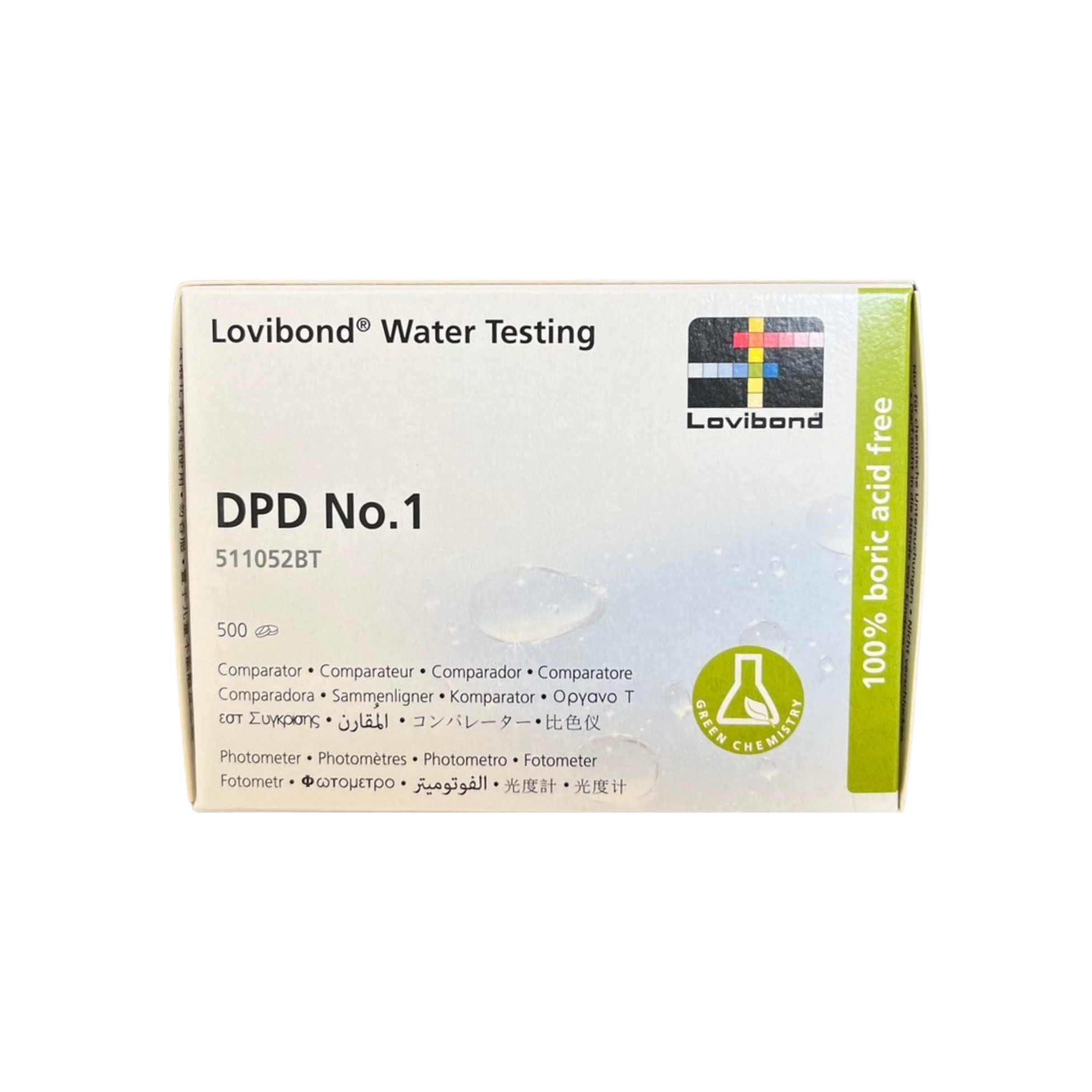 Water Testing DPD No.1 เม็ดยาวัดค่าคลอรีน เบอร์ 1 ยี่ห้อ Lovibond