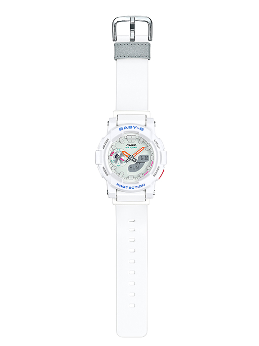 CASIO BABY-G นาฬิกาข้อมือ นาฬิกากันน้ำ นาฬิกาของแท้ ประกันศูนย์ CMG 1 ปี รุ่น BGA-185-7A นาฬิกาสีขาว