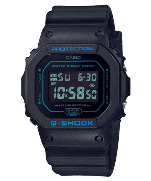 CASIO G-SHOCK นาฬิกาข้อมือ นาฬิกากันน้ำ นาฬิกาของแท้ ประกันศูนย์ CMG 1 ปี รุ่น DW-5600BBM-1D นาฬิกาสีดำ