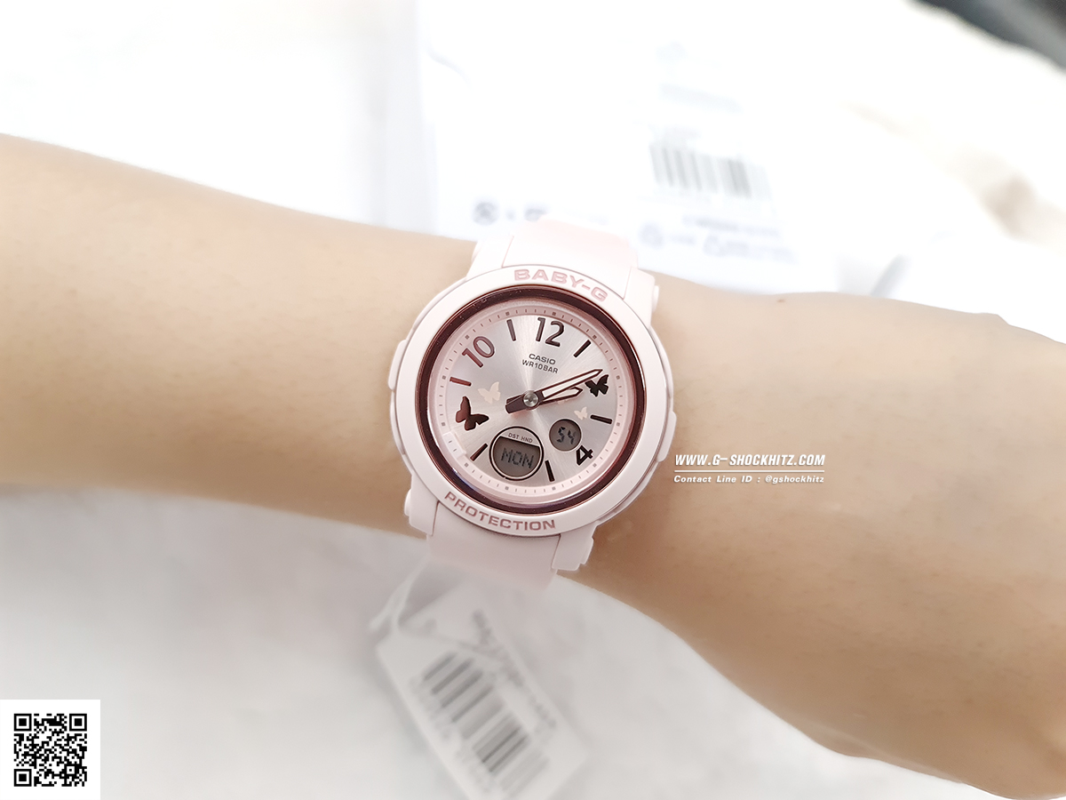 CASIO BABY-G นาฬิกาข้อมือ นาฬิกากันน้ำ นาฬิกาของแท้ ประกันศูนย์ CMG 1 ปี รุ่น BGA-290BD-4A นาฬิกาสีชมพู