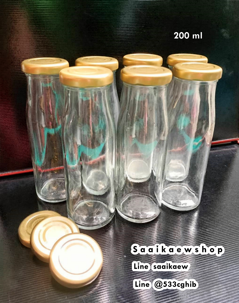 ขวดเครื่องดื่ม 200 ml. ฝาเกลียว / ฝาล็อค