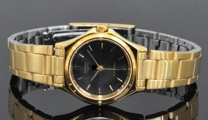 CASIO MID YEAR SALE นาฬิกาคาสิโอ พร้อมส่ง นาฬิกาข้อมือ นาฬิกากันน้ำ นาฬิกาของแท้ BTS ประกันศูนย์ CMG 1 ปี รุ่น LTP-1130N-1A นาฬิกาสีทอง