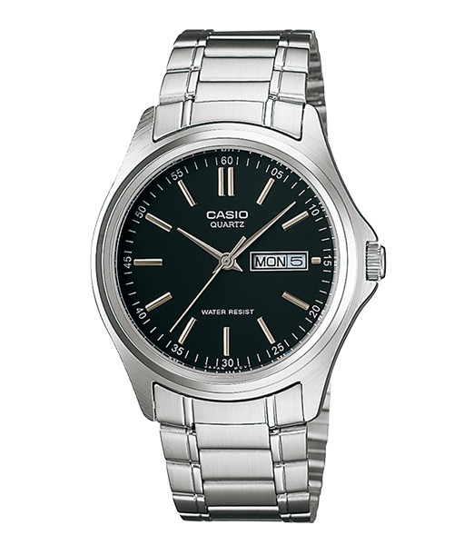 CASIO นาฬิกาคาสิโอ นาฬิกาข้อมือ นาฬิกากันน้ำ นาฬิกาของแท้ ประกันศูนย์ CMG 1 ปี รุ่น MTP-1239D-1A นาฬิกาสีเงิน