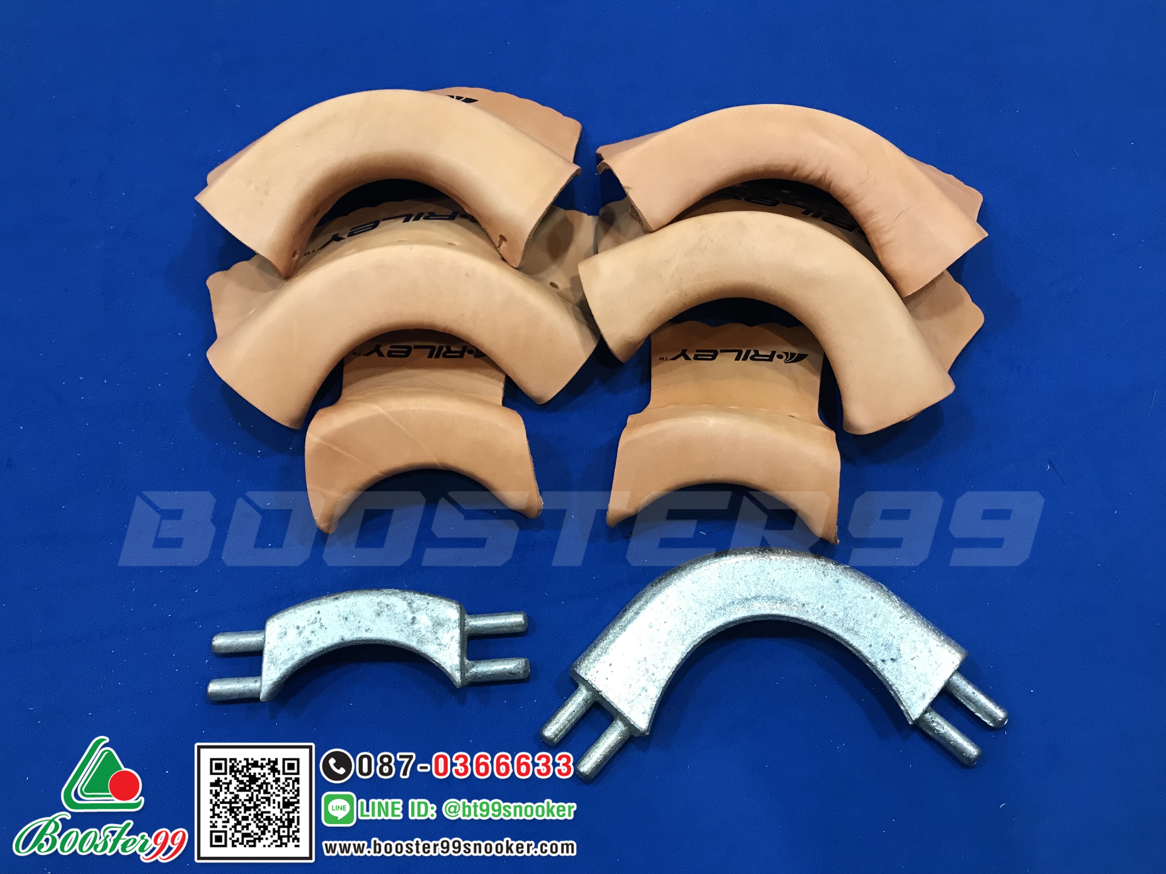 หนังหุ้ม โค้งหลุม ทรงใหญ่ F3 รุ่น หนา ตราไรเล่ย์ RILEY (1ชุด/6ชิ้น)