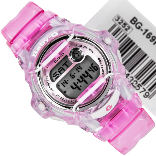 CASIO BABY-G นาฬิกาข้อมือ นาฬิกากันน้ำ นาฬิกาของแท้ ประกันศูนย์ CMG 1 ปี รุ่น BG-169R-4D นาฬิกาสีชมพู