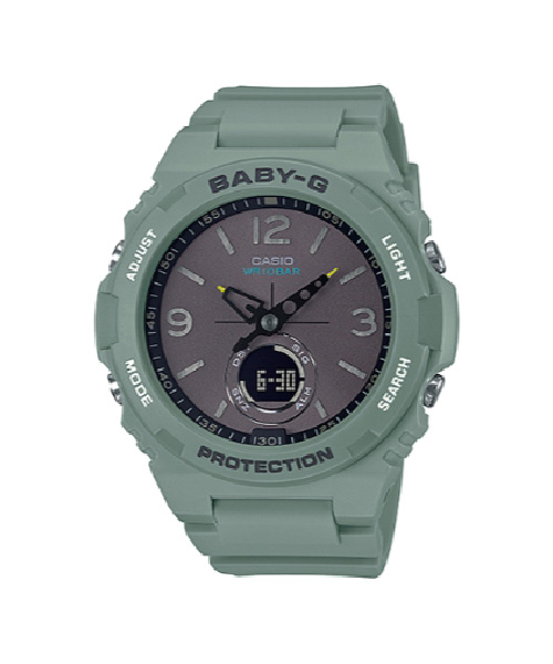 CASIO BABY-G นาฬิกาข้อมือ นาฬิกากันน้ำ นาฬิกาของแท้ ประกันศูนย์ CMG 1 ปี รุ่น BGA-260-3A นาฬิกาสีเขียว