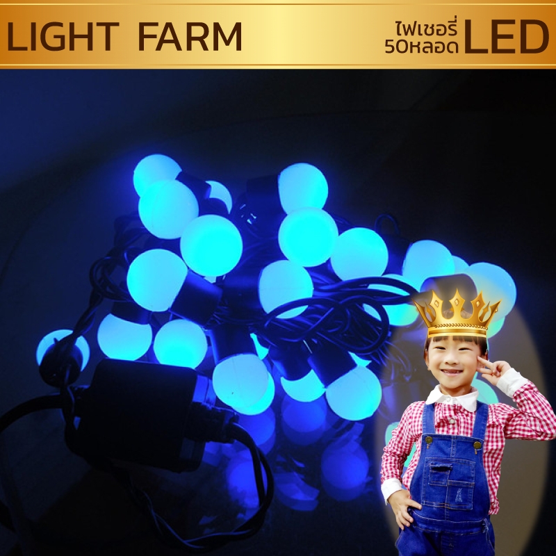 ไฟเชอรี่สีฟ้า ไฟเชอรี่LED ไฟประดับตกแต่งตามงานเทศการต่างๆ