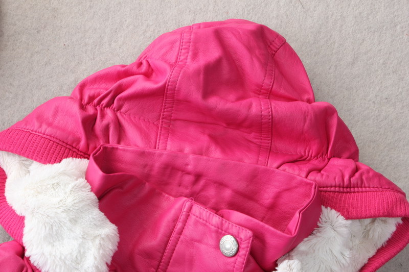 เสื้อกั๊ก เอวจั๊ม เกรดหรู หนังPU เกรด Premium สีชมพู ด้านในแต่งซับขนสีขาว เกรดนุ่ม หรู Size S/M