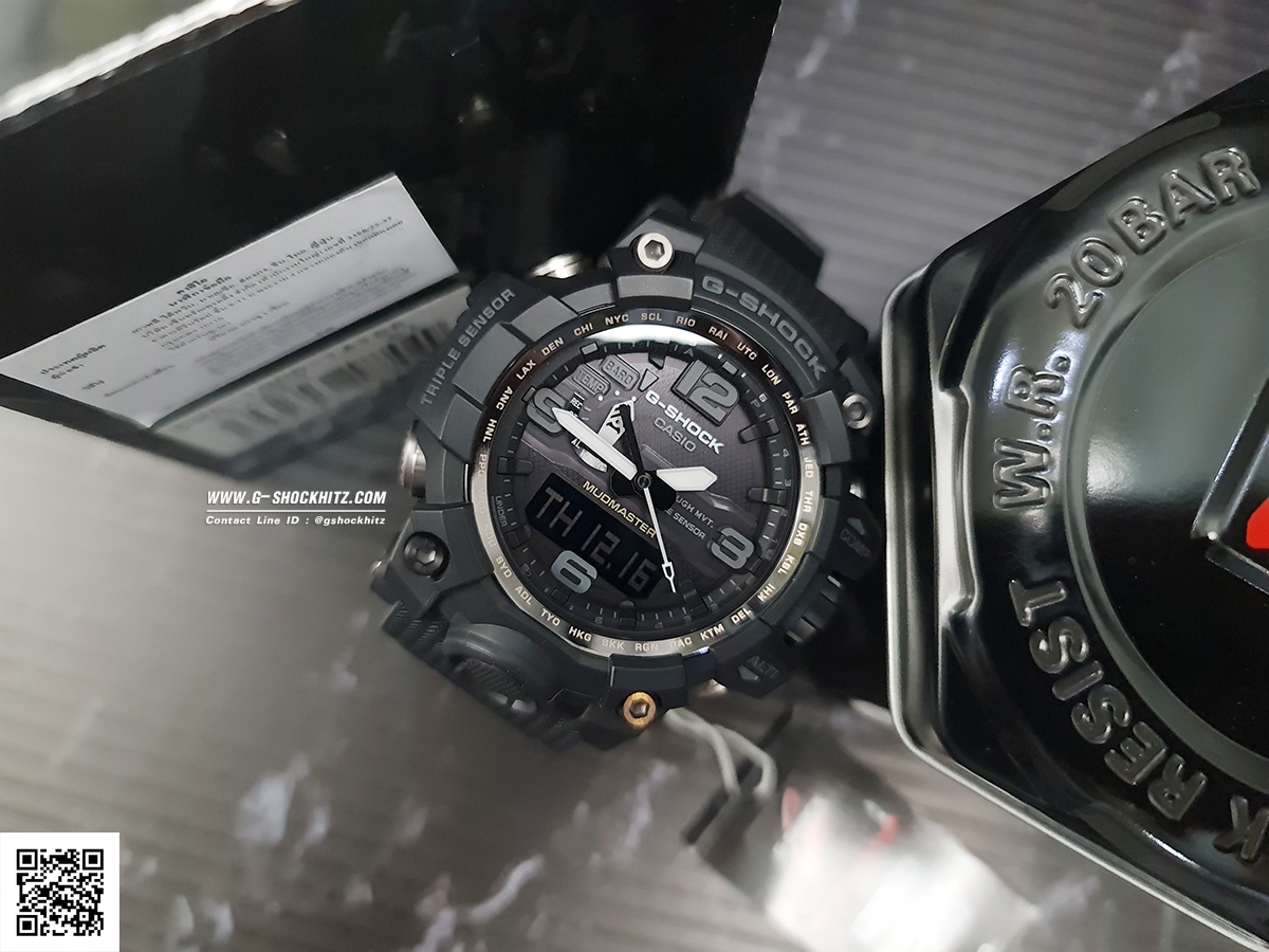 CASIO MID YEAR SALE G-SHOCK นาฬิกาข้อมือ นาฬิกากันน้ำ นาฬิกาของแท้ ประกันศูนย์ CMG 1 ปี รุ่น GWG-1000-1A1 นาฬิกาสีดำ