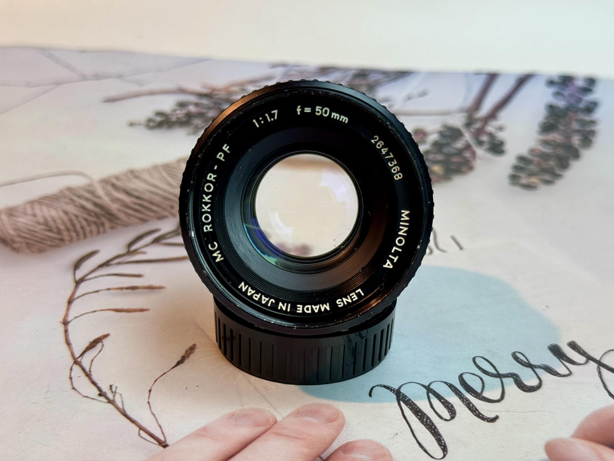 MINOLTA MC ROKKOR-PF 50MM F1.7 MD MOUNT