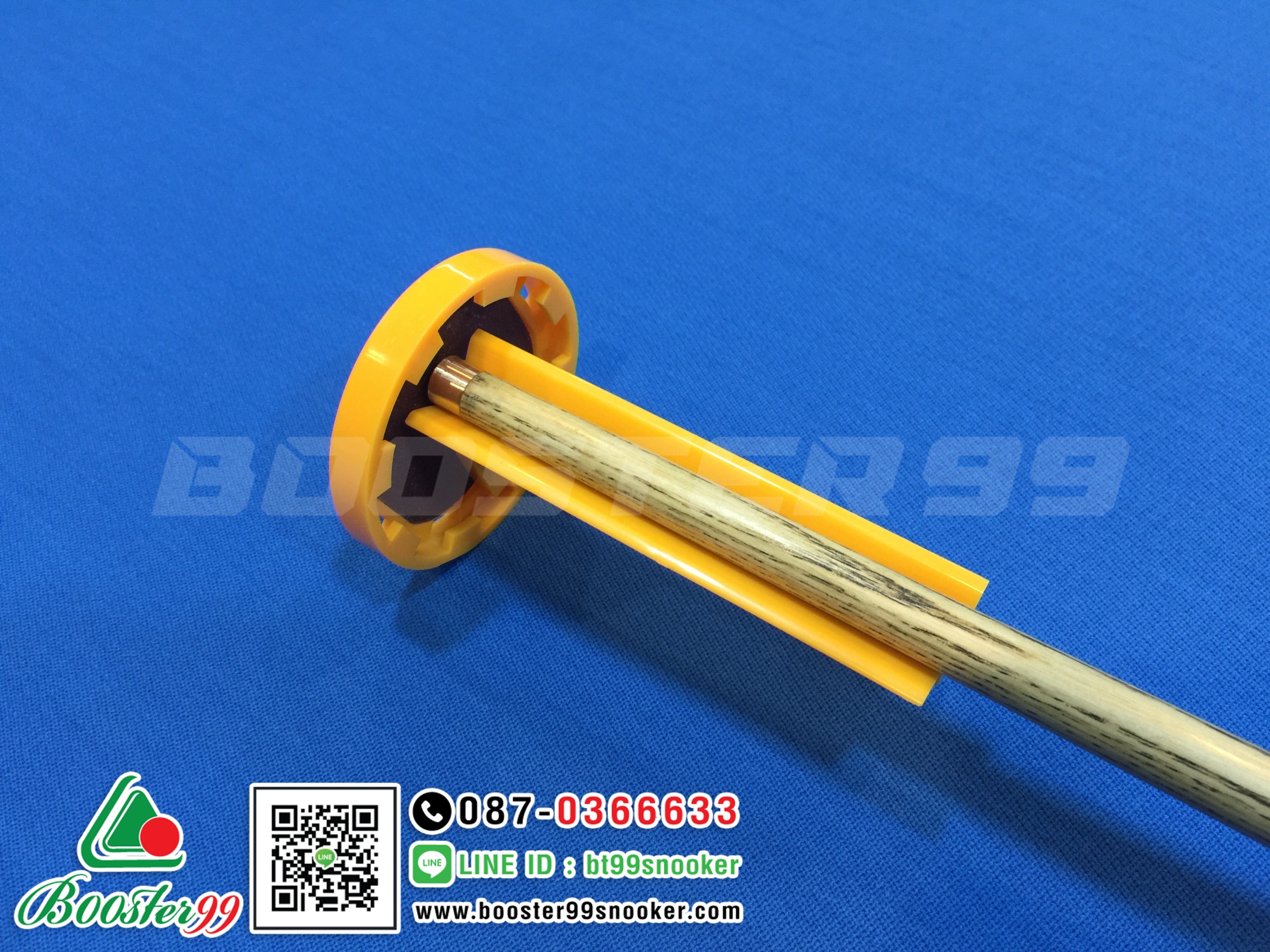 (EA04) จานหมุน แต่งปลอกไม้คิว แบบพลาสติก (1อัน)