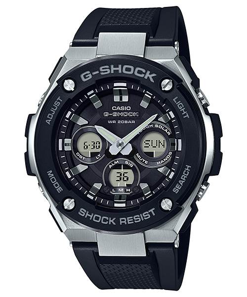 CASIO G-SHOCK นาฬิกาข้อมือ นาฬิกากันน้ำ นาฬิกาของแท้ ประกันศูนย์ CMG 1 ปี รุ่น GST-S300-1A นาฬิกาสีดำ