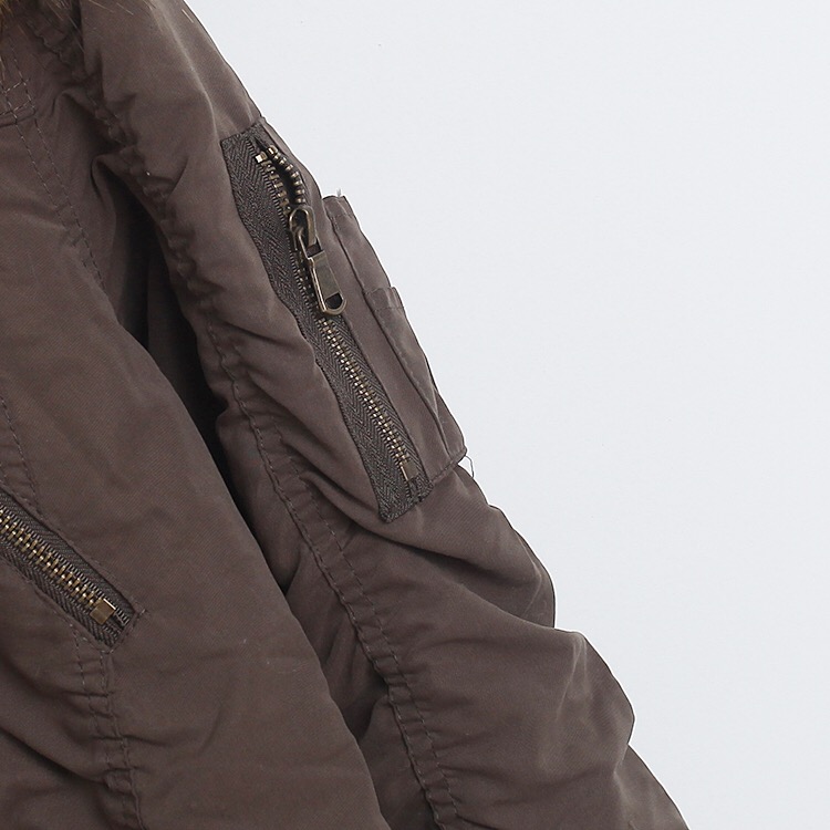 Sureve เสื้อโค้ทฮู้ดกันหนาว เสื้อปาร์กา parka แต่งเฟอร์ แบรนด์ SUREVE (3L) WY959สำเนา น้ำตาล