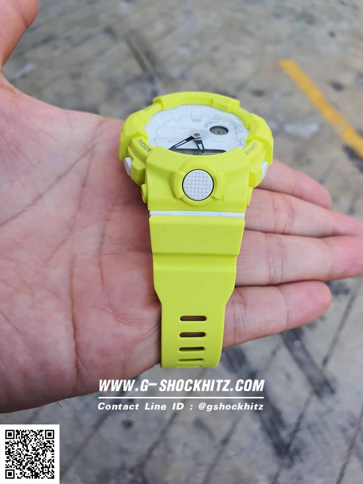 CASIO G-SHOCK นาฬิกาข้อมือ นาฬิกากันน้ำ นาฬิกาของแท้ ประกันศูนย์ CMG 1 ปี รุ่น GMA-B800-9A นาฬิกาสีเหลือง