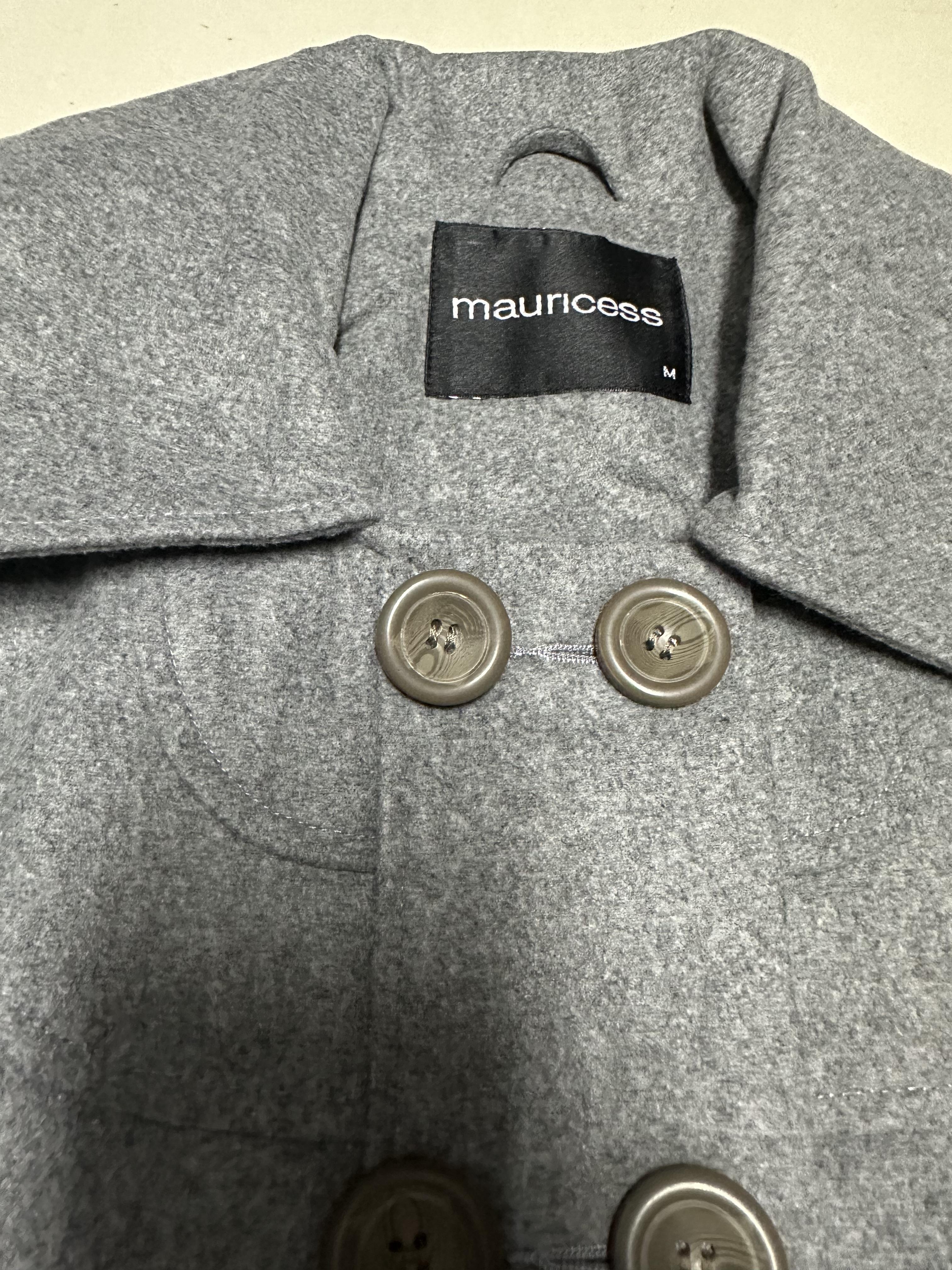 เสื้อโค้ท เสื้อกันหนาว เนื้อผ้าสักหลาดวูล Peacoat สีเทา แต่งกระดุมสองแถว แบรนด์ MAURICES