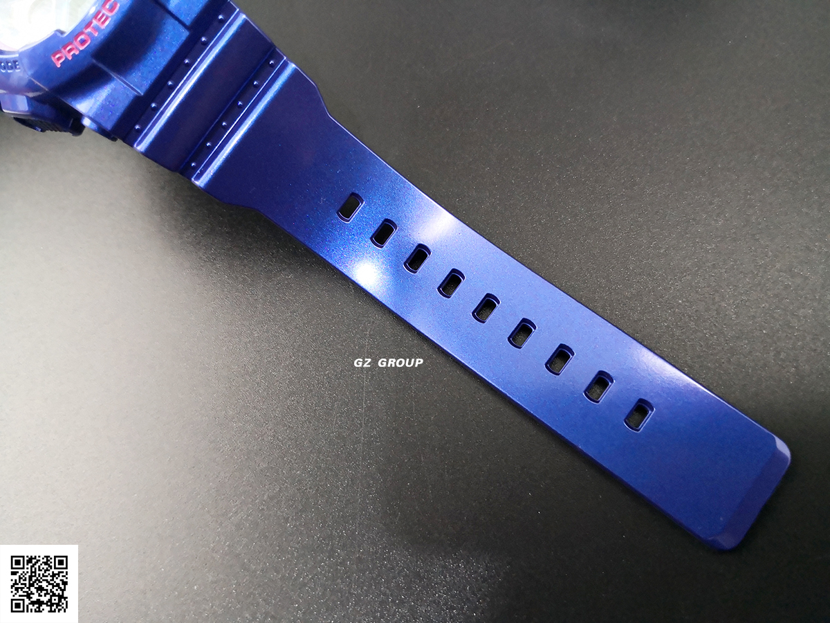 CASIO BABY-G นาฬิกาข้อมือ นาฬิกากันน้ำ นาฬิกาของแท้ ประกันศูนย์ CMG 1 ปี รุ่น BA-112-2A นาฬิกาสีน้ำเงิน