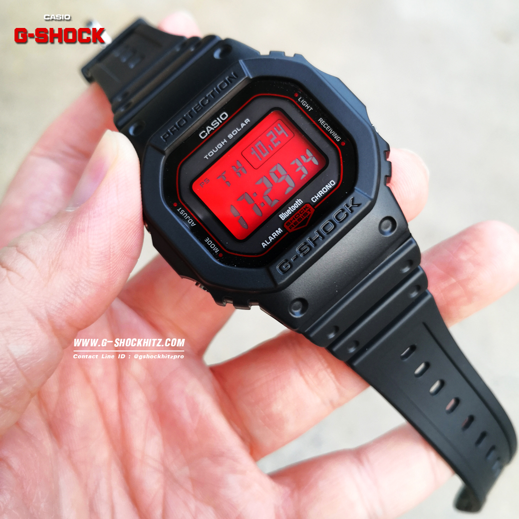 CASIO G-SHOCK นาฬิกาข้อมือ นาฬิกากันน้ำ นาฬิกาของแท้ ประกันศูนย์ CMG 1 ปี รุ่น GW-B5600AR-1 นาฬิกาสีดำ