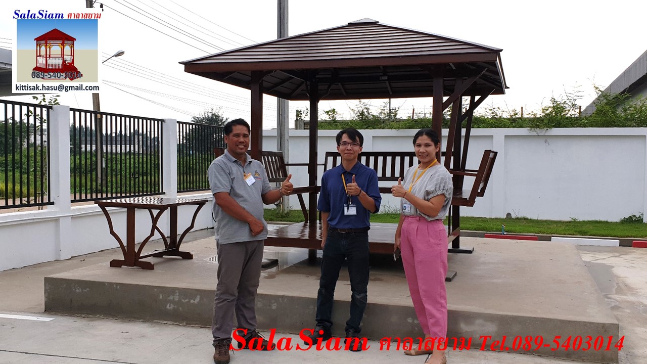 ผลงานการส่งมอบศาลาชิงช้าของ บริษัท คึนบง เทคโนโลยี (ประเทศไทย) จำกัด ต.ท่าตูม ถ.304 อ.ศรีมหาโพธิ จ.ปราจีนบุรี