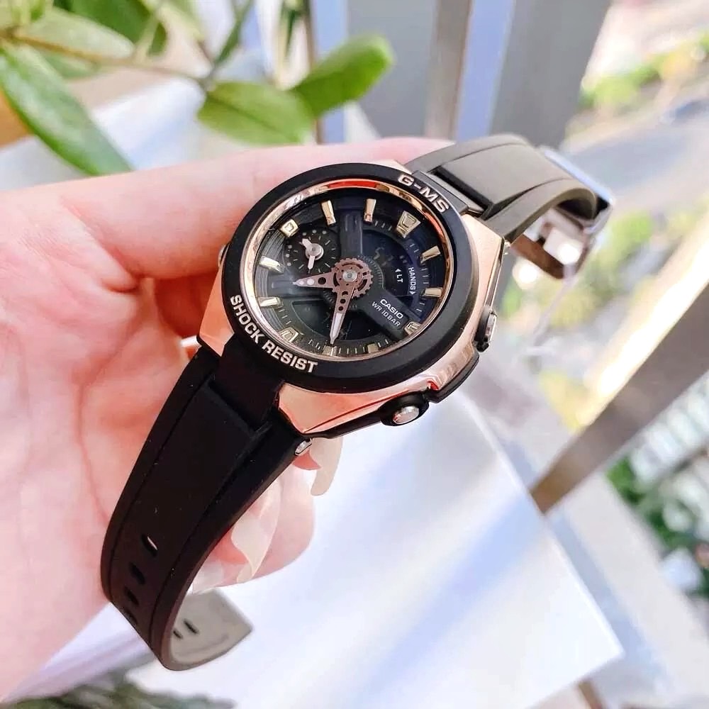 CASIO MID YEAR SALE G-MS พร้อมส่ง นาฬิกาข้อมือ นาฬิกากันน้ำ นาฬิกาของแท้ ประกันศูนย์ CMG 1 ปี รุ่น MSG-400G-1A1 นาฬิกาสีดำ