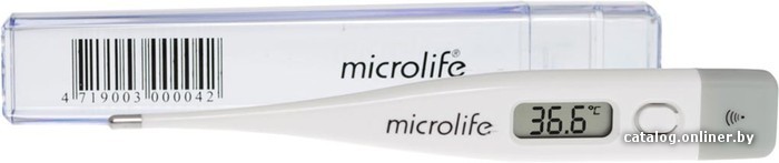 ปรอทวัดไข้ดิจิตอล ยี่ห้อ Microlife รุ่น MT1611 ประเทศสวิตเซอร์แลนด์ รับประกันตลอดอายุการใช้งาน (มีกล่องเก็บปรอท)