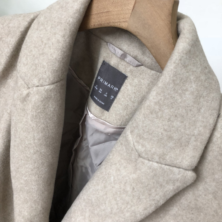 เสื้อโค้ทวูล Trench coat เสื้อโค้ทเฟอร์ โค้ทสักหลาดสีเบจ แบรนด์ Primark สำเนา สำเนา สำเนา สำเนา สำเนา สำเนา