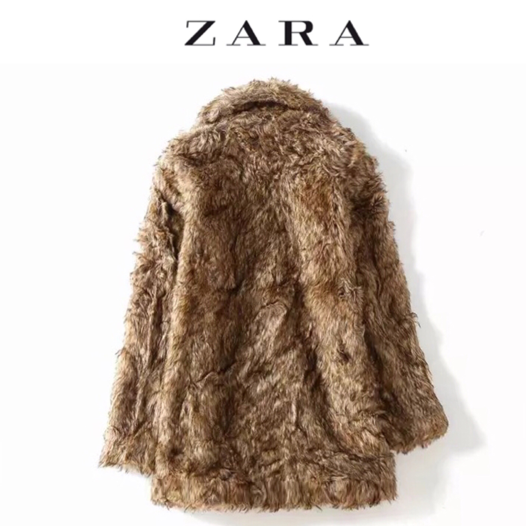 Zara เสื้อโค้ทเฟอร์ โค้ทขนสัตว์ แบรนด์เนม ZARA สีน้ำตาล ขนนุ่ม งานสวย พรีเมี่ยมมากเลยคะ งานช็อปแท้100% คะ SIe S/M/L น้ำตาล
