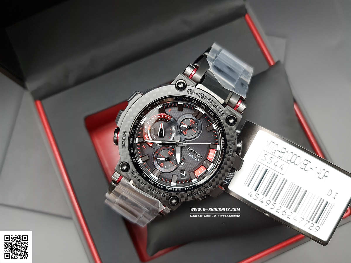 CASIO G-SHOCK นาฬิกาข้อมือ นาฬิกากันน้ำ นาฬิกาของแท้ ประกันศูนย์ CMG 1 ปี รุ่น MTG-B1000XBD-1A นาฬิกาสีดำ