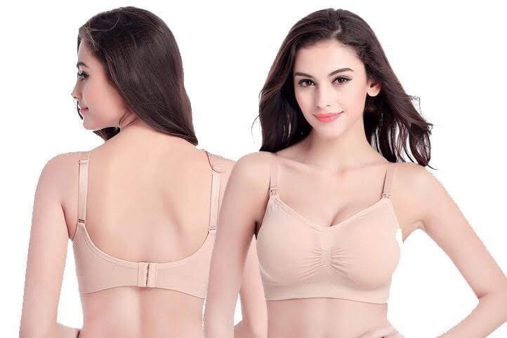 เสื้อในให้นม รุ่นสปอร์ต ผ้านิ่ม ยืดหยุ่นเยี่ยม สีเนื้อ มี3ไซส์ M, L, XL