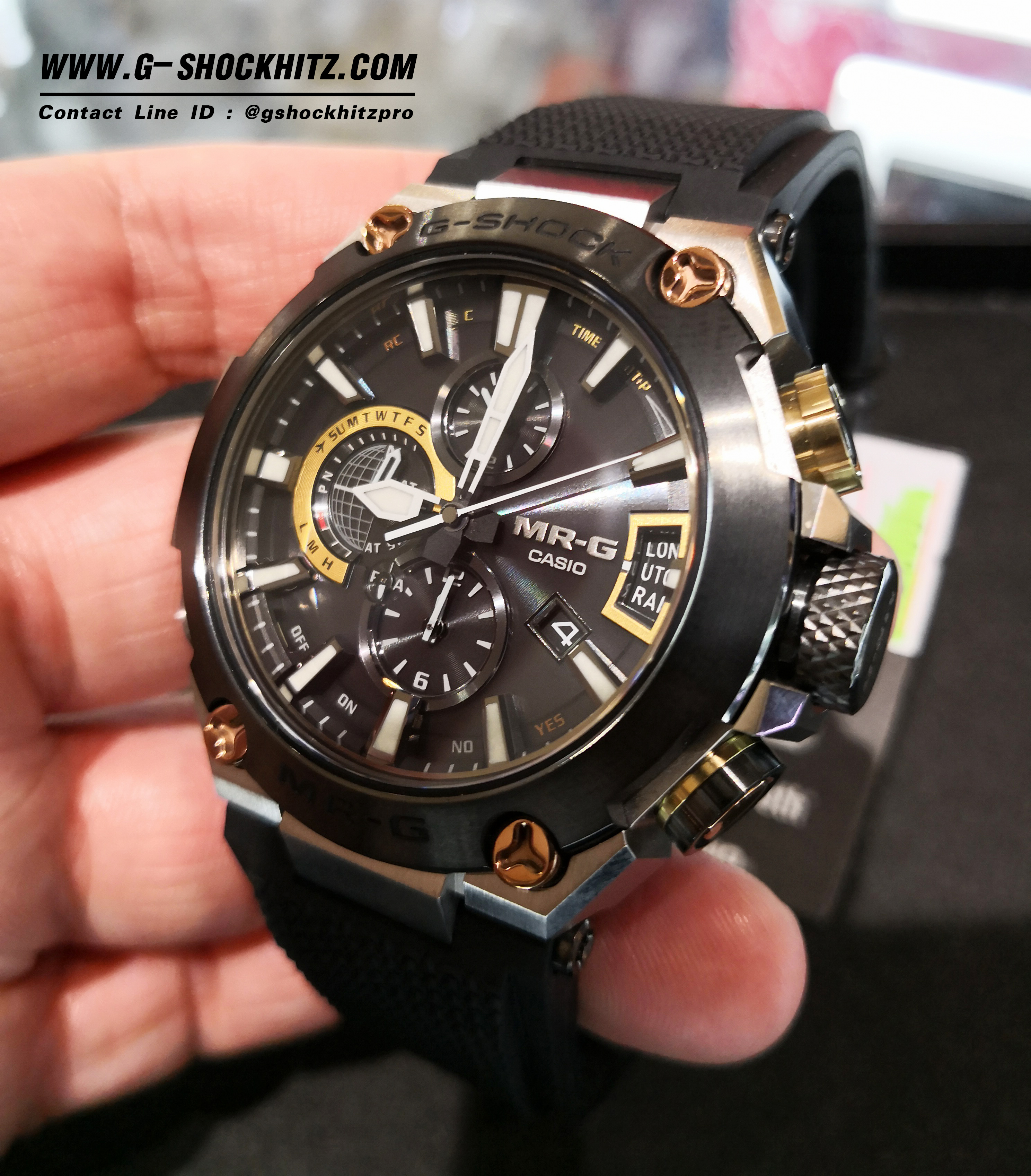 CASIO G-SHOCK นาฬิกาข้อมือ นาฬิกากันน้ำ นาฬิกาของแท้ ประกันศูนย์ CMG 1 ปี รุ่น MRG-G2000R-1A นาฬิกาสีดำ
