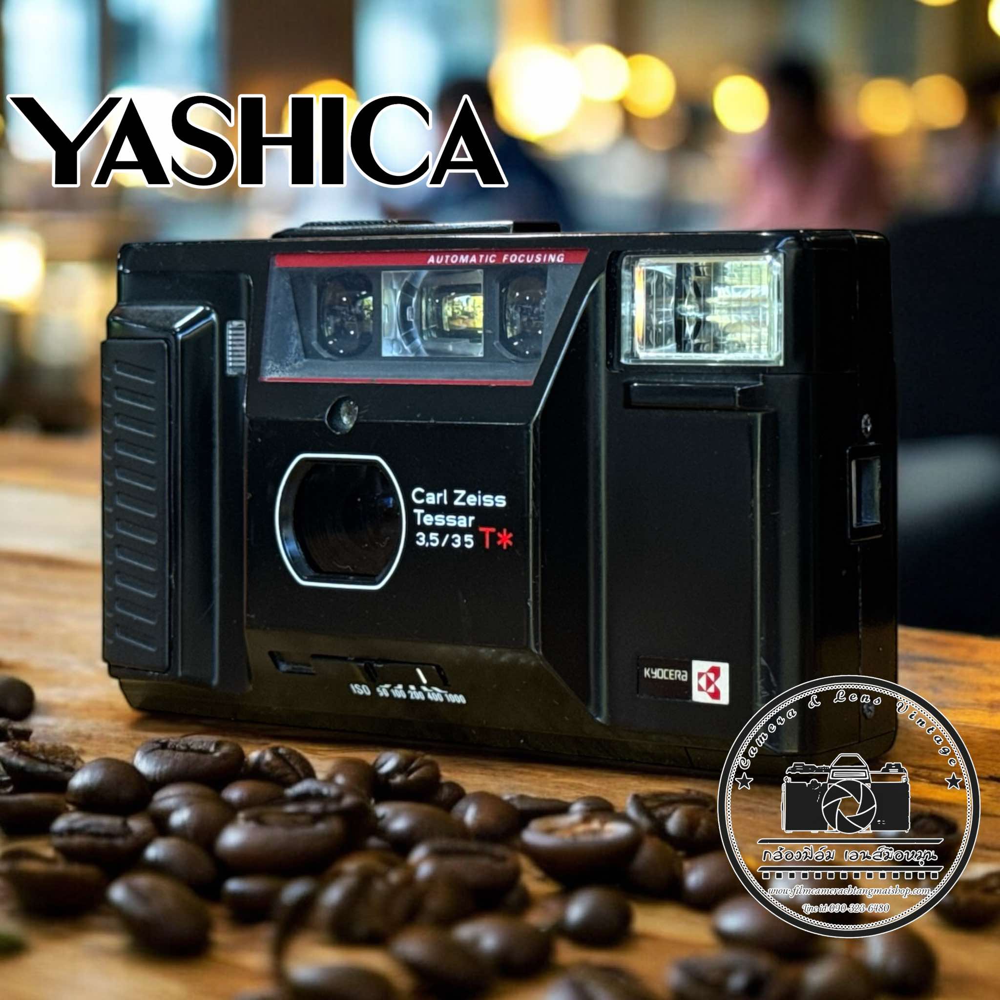 フィルムカメラ YASHICA Carl Zeiss Tessar 35 T* Yashica T AF Carl Zeiss Tessar f3.5 35mm - YouTube