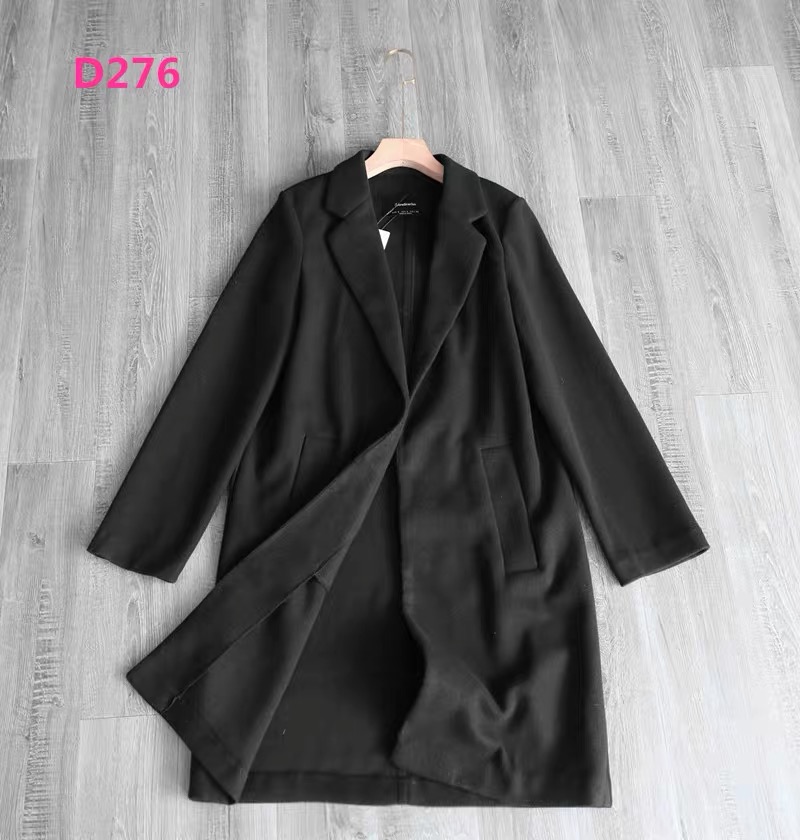เสื้อโค้ท เสื้อโค้ทกันหนาว โค้ทวูล tailored knot coat สีเบจ แบรนด์ STRADIVARIUS สำเนา