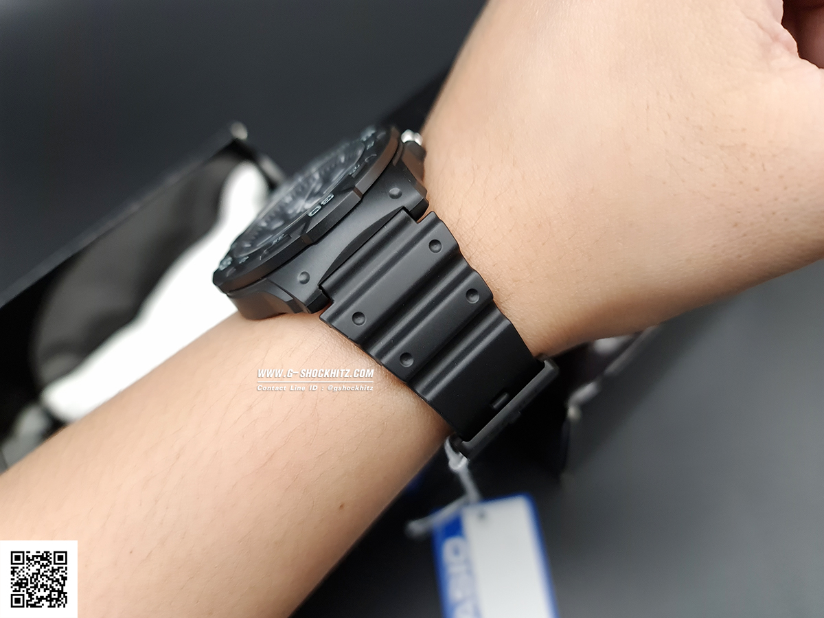 CASIO นาฬิกาคาสิโอ นาฬิกาข้อมือ นาฬิกากันน้ำ นาฬิกาของแท้ ประกันศูนย์ CMG 1 ปี รุ่น MRW-200H-1B2 นาฬิกาสีดำ