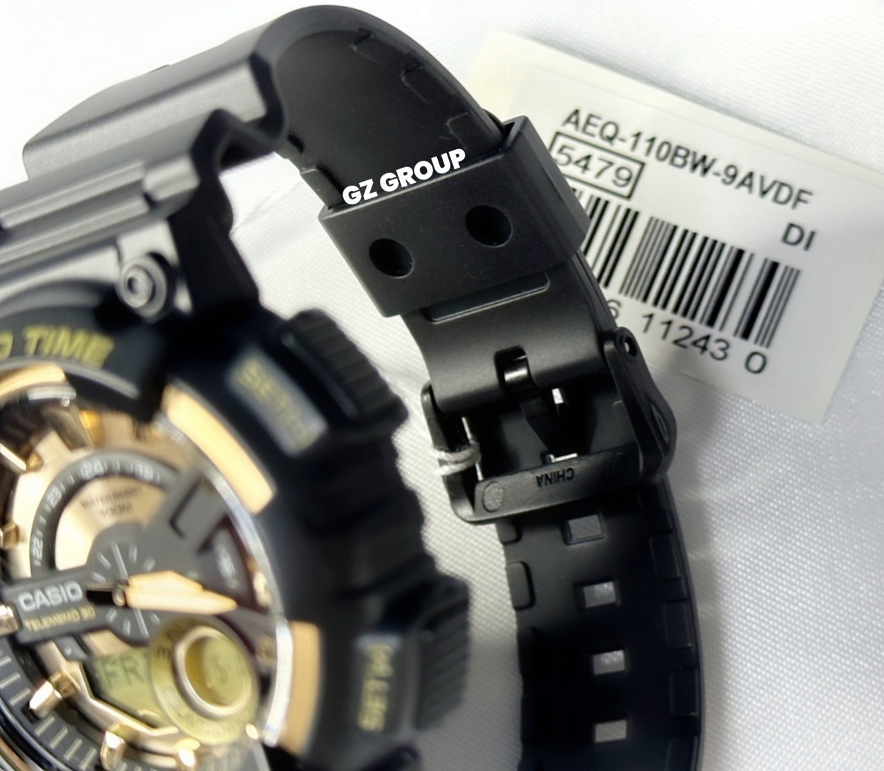 CASIO MID YEAR SALE นาฬิกาคาสิโอ พร้อมส่ง นาฬิกาข้อมือ นาฬิกากันน้ำ นาฬิกาของแท้ BTS ประกันศูนย์ CMG 1 ปี รุ่น AEQ-110BW-9A นาฬิกาสีดำ