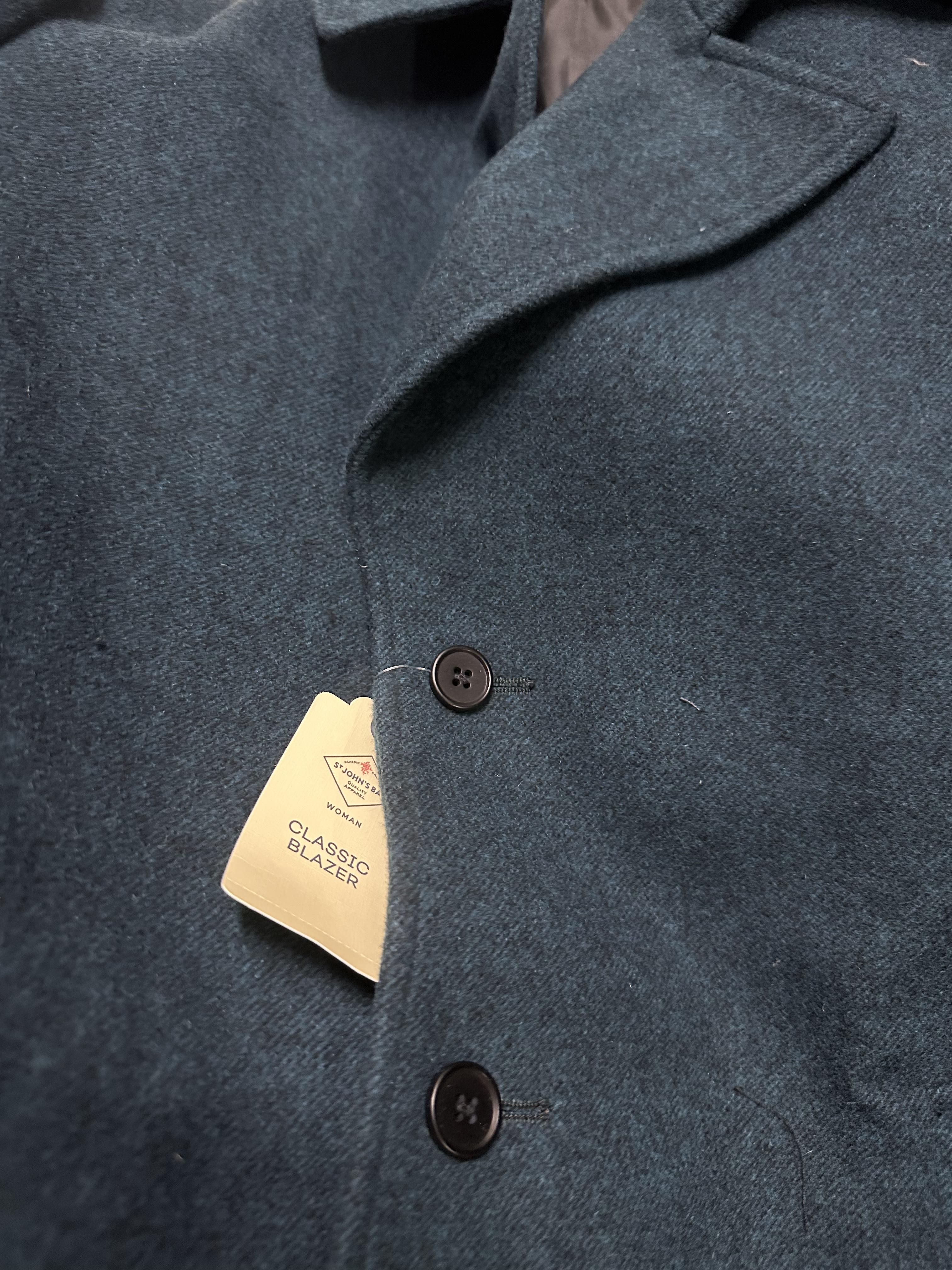เสื้อโค้ทวูล Trench coat เสื้อโค้ท โค้ทสีน้ำเงินคราม แบรนด์ Primark สำเนา