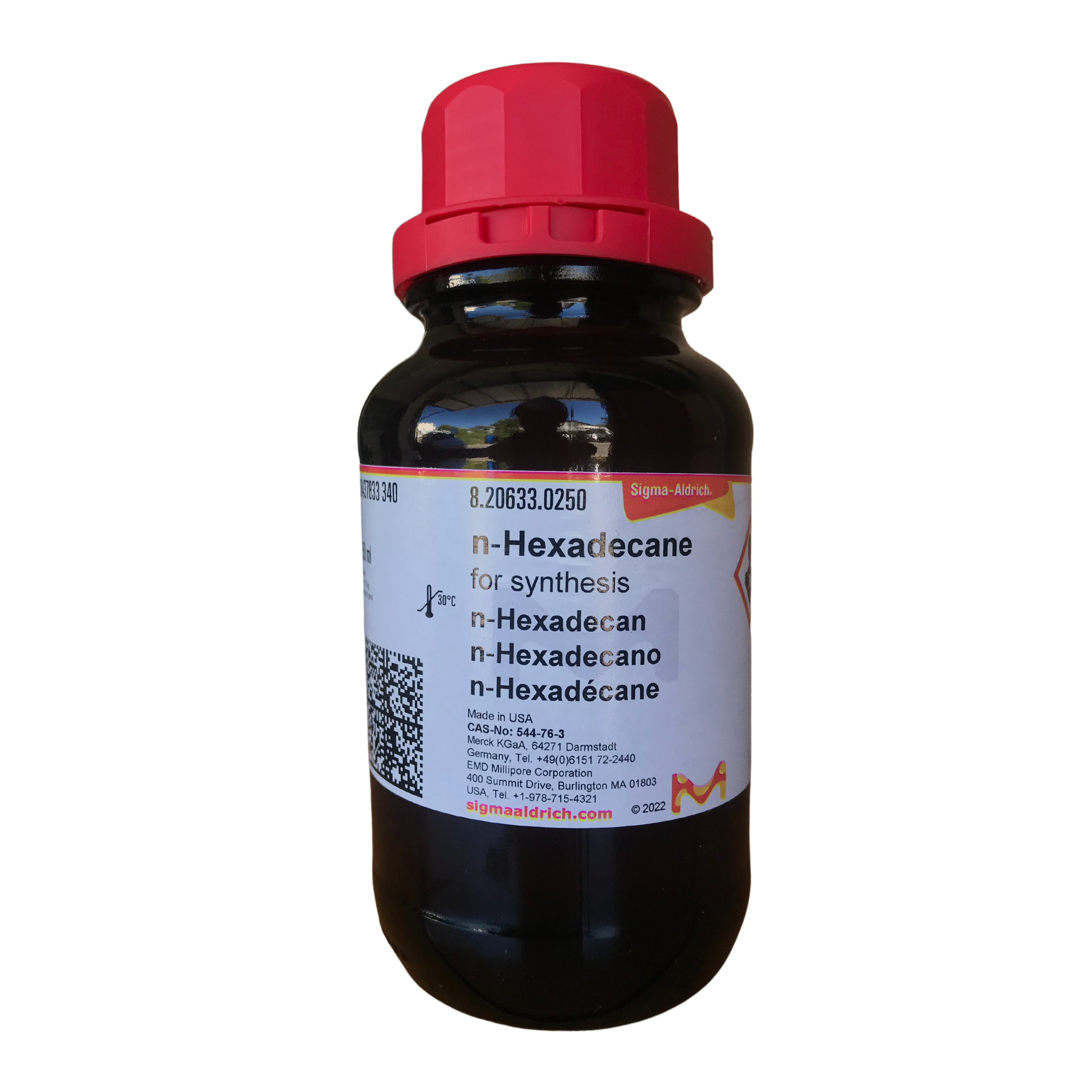 n-Hexadecane for Synthesis 250 ml. Sigma-Aldrich®