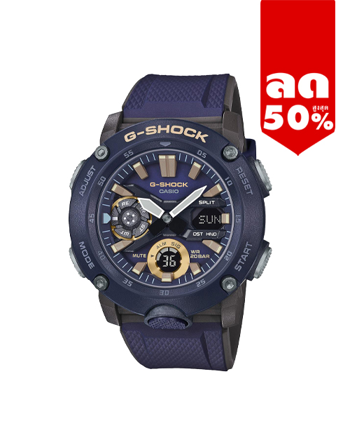 CASIO G-SHOCK นาฬิกาข้อมือ นาฬิกากันน้ำ นาฬิกาของแท้ ประกันศูนย์ CMG 1 ปี รุ่น GA-2000-2A นาฬิกาสีดำ